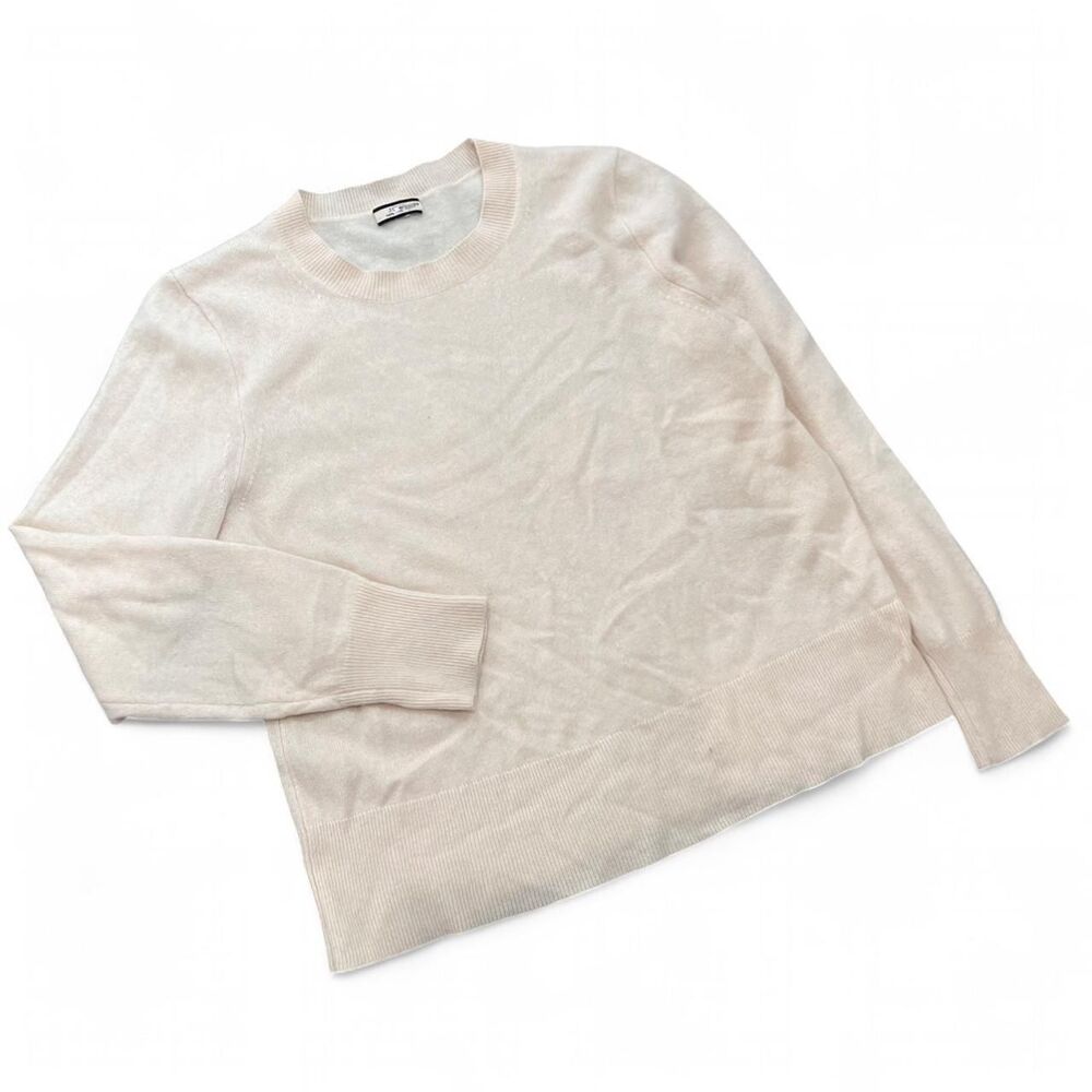Old Money JCREW Cream Cashmere Crewneck Sweater